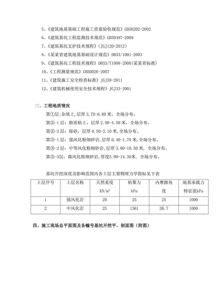 浙江某高层框架核心筒结构建筑基坑土石方开挖施工方案.doc_第3页