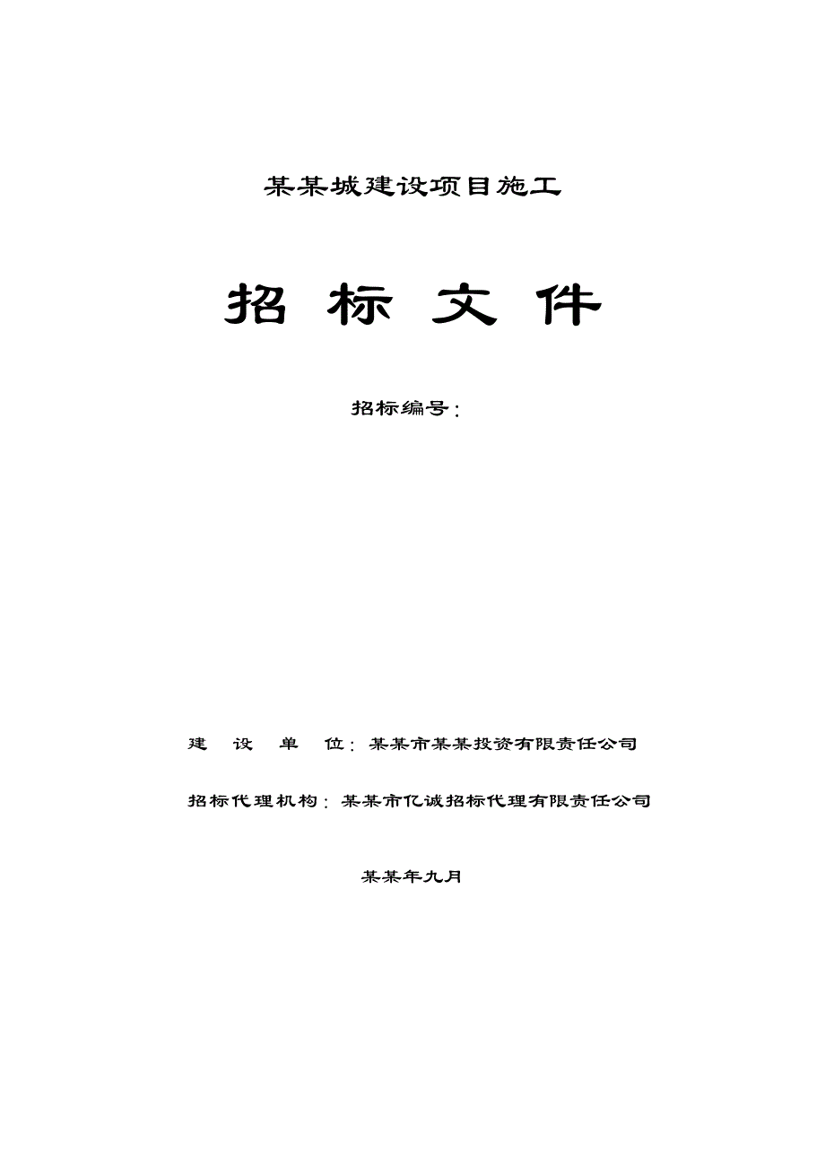 中央城建设项目施工招标文件.doc_第1页