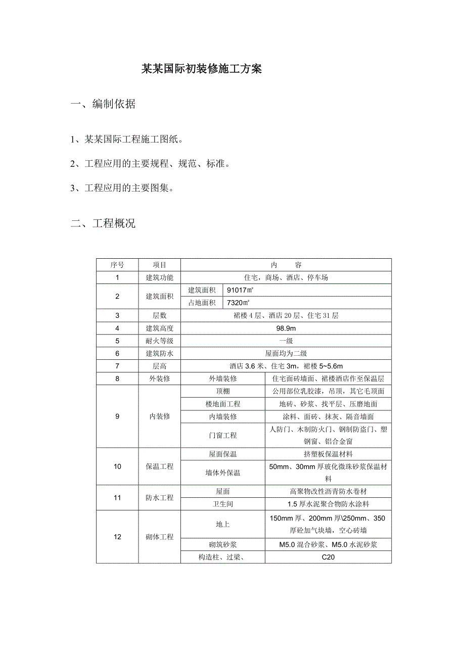 九洲国际装饰装修施工方案.doc_第2页