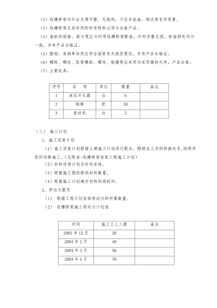 乐喜金星大厦线槽桥架安装工程施工方案.doc_第3页