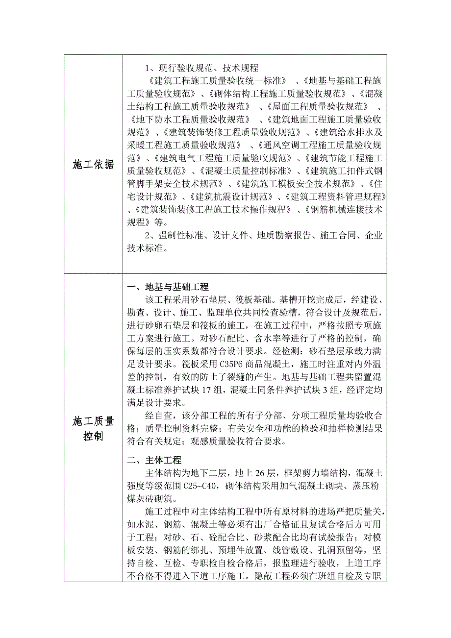 住宅小区7#楼施工单位工程竣工报告.doc_第2页