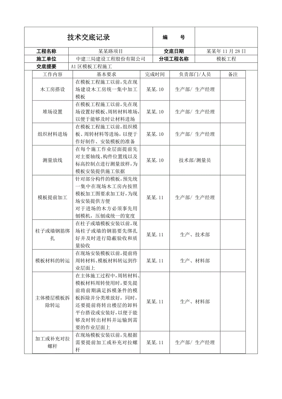 住宅楼模板施工技术交底1.doc_第3页