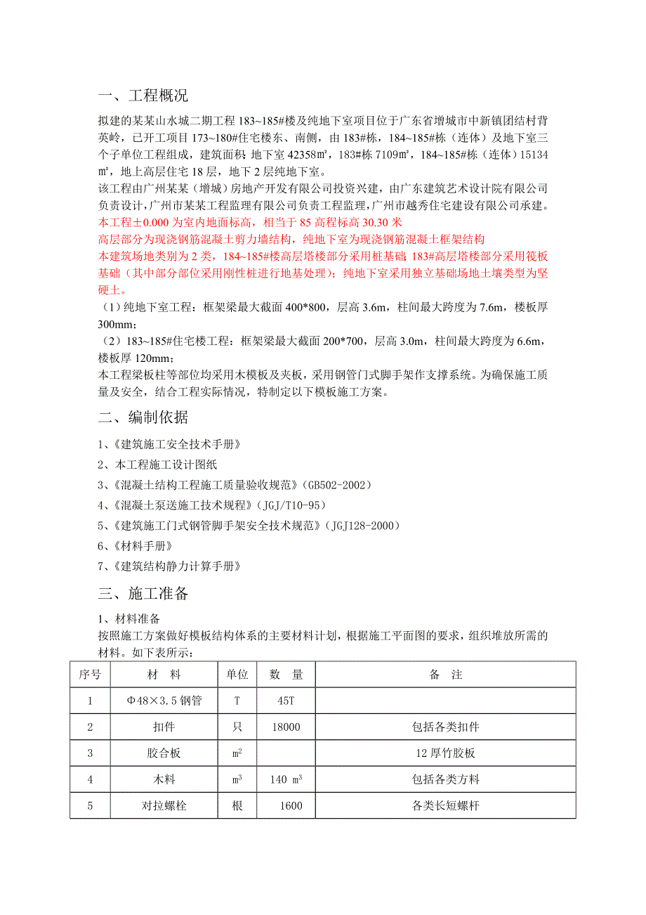 住宅楼模板工程专项施工方案1.doc_第2页