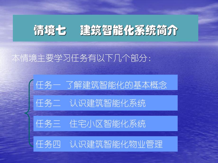 物业设备维修与管理情景七建筑智能化系统简介.ppt_第1页