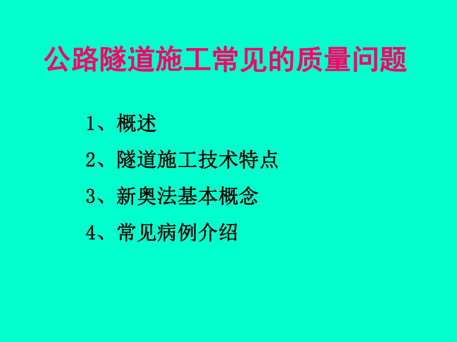 公路隧道常见质量问题.ppt_第2页