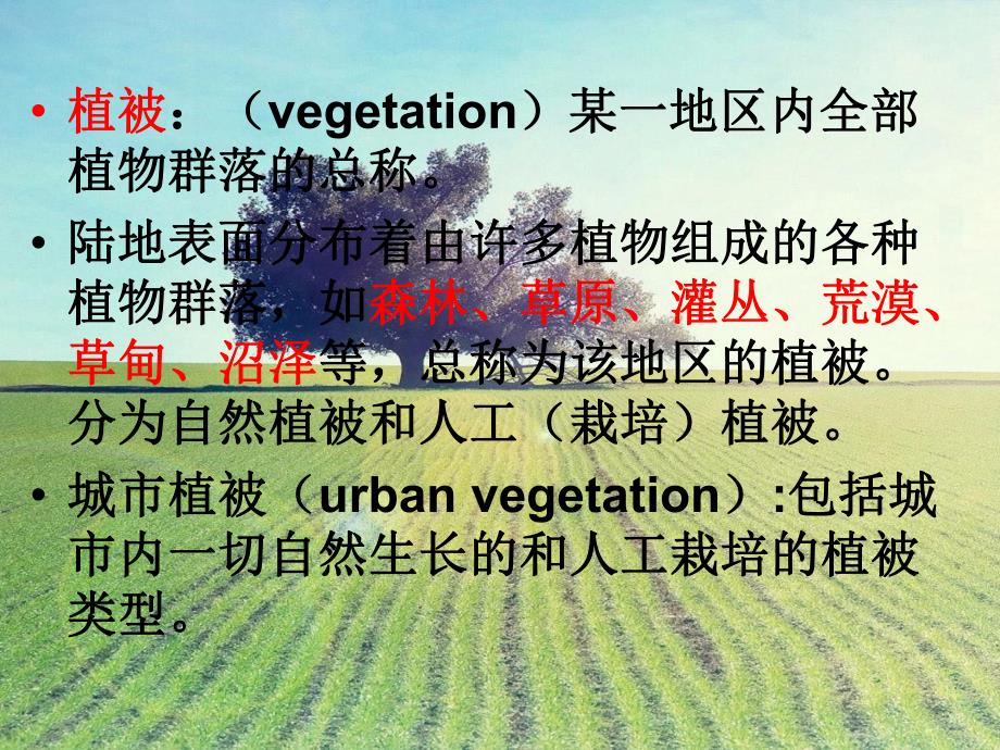 城市植被类型及功能.ppt_第2页