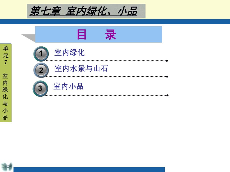 建筑装饰设计原理7室内绿化与小品.ppt_第1页