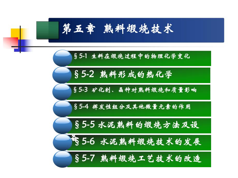 第5章 熟料煅烧技术(水泥工艺学精品课程).ppt_第1页