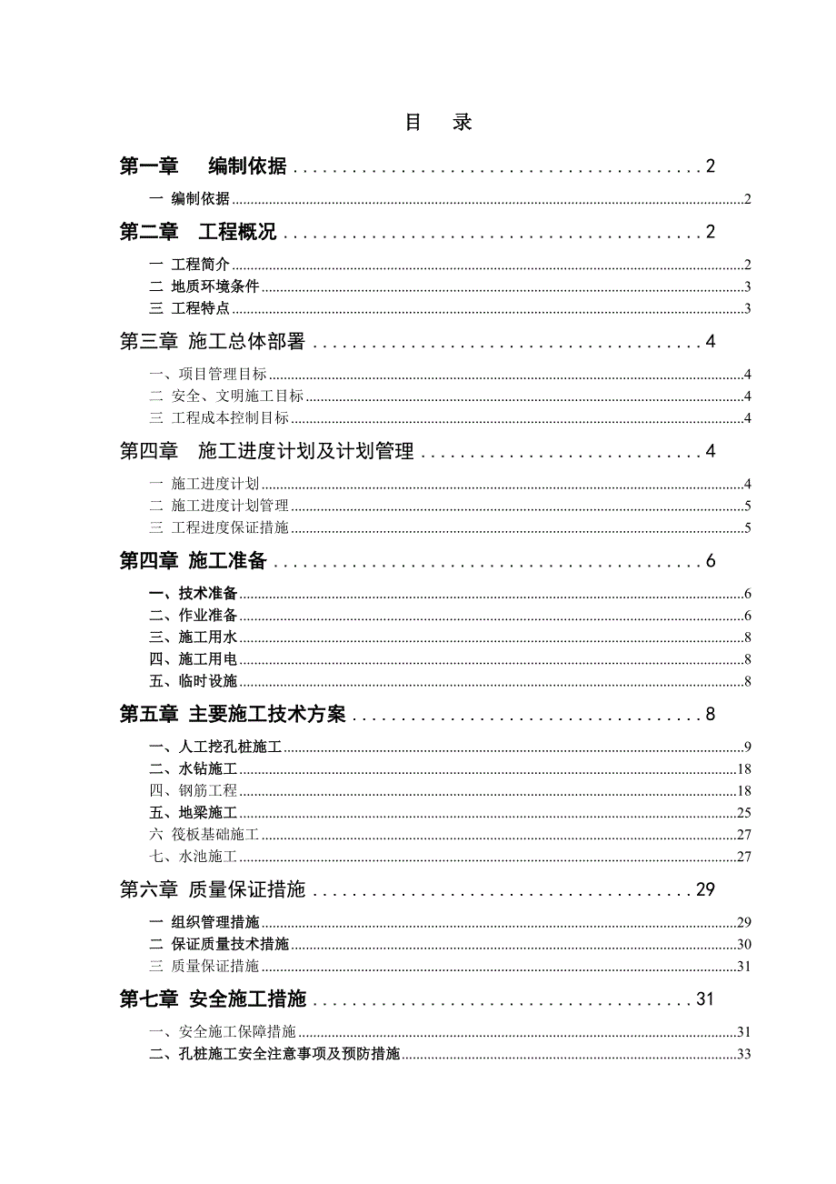 安置房工程工程挖孔桩基础专项施工方案.doc_第1页