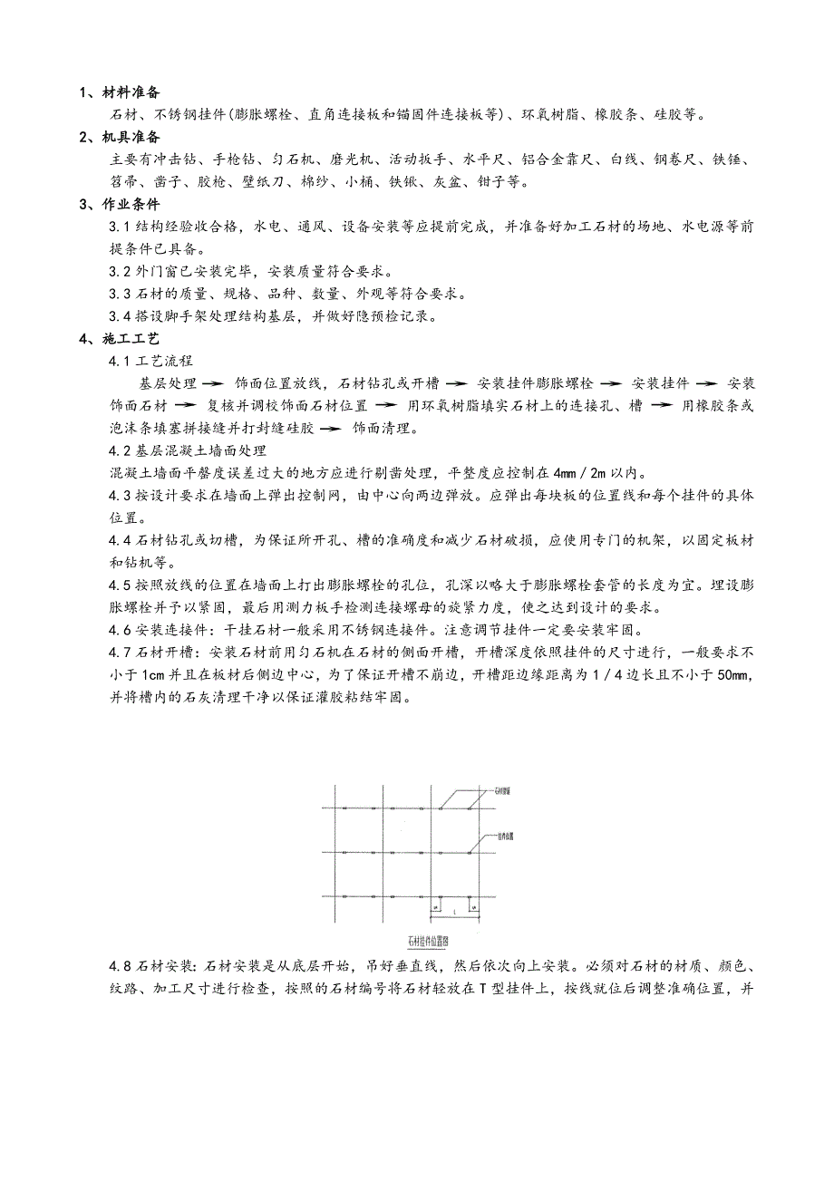 室外干挂石材施工技术交底.doc_第1页