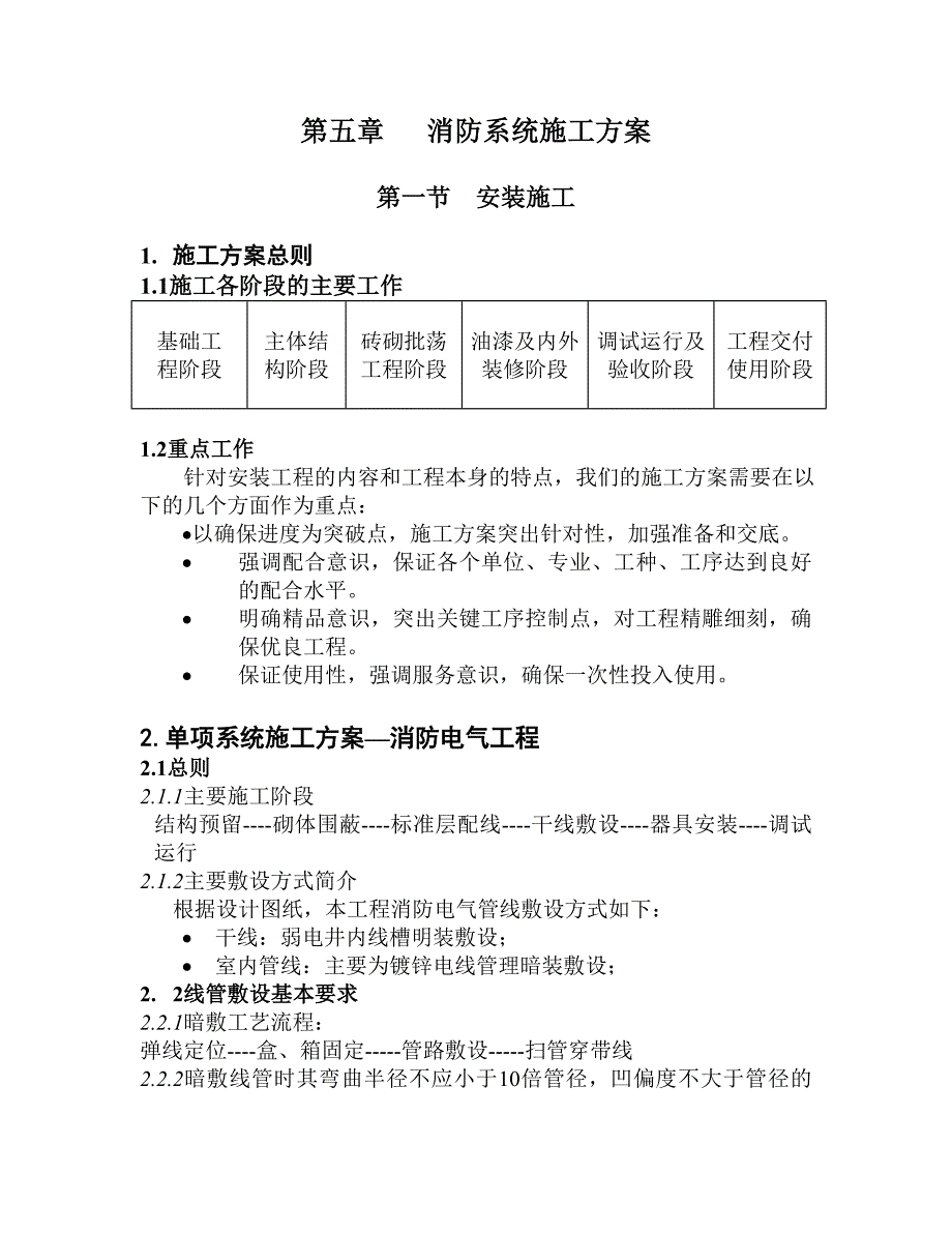 安装工程消防系统施工方案.doc_第1页