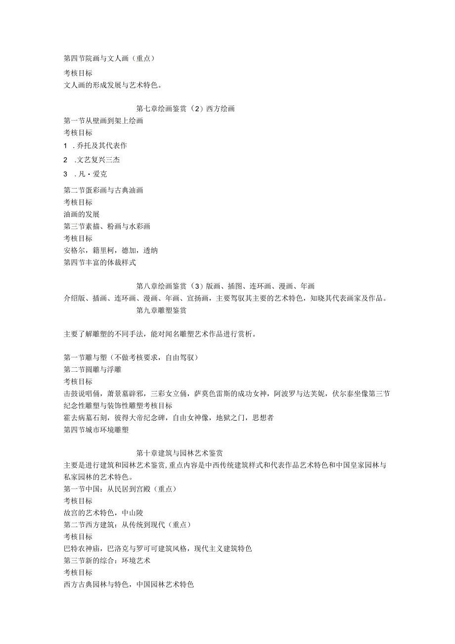 0744 美术鉴赏考试大纲.docx_第3页