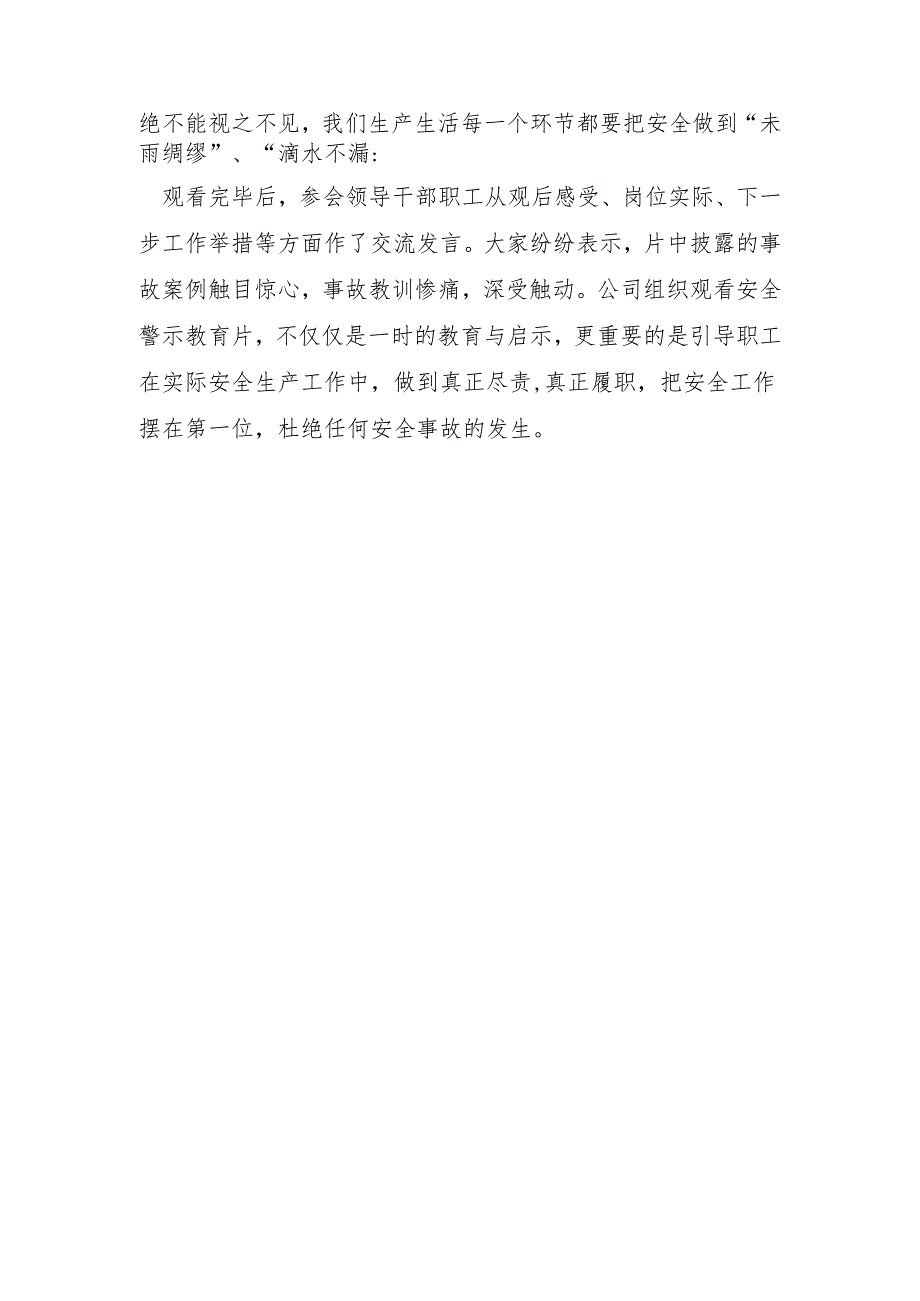 2024组织观看《安全生产责任在肩》警示教育片观后感.docx_第2页