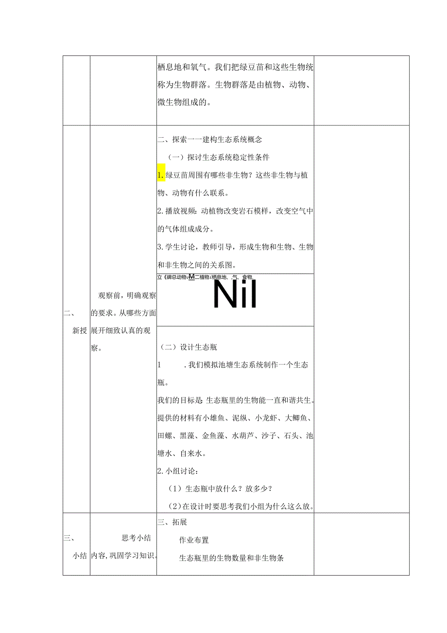 1.7 设计和制作生态瓶 (教案) 五年级科学下册（教科版).docx_第2页