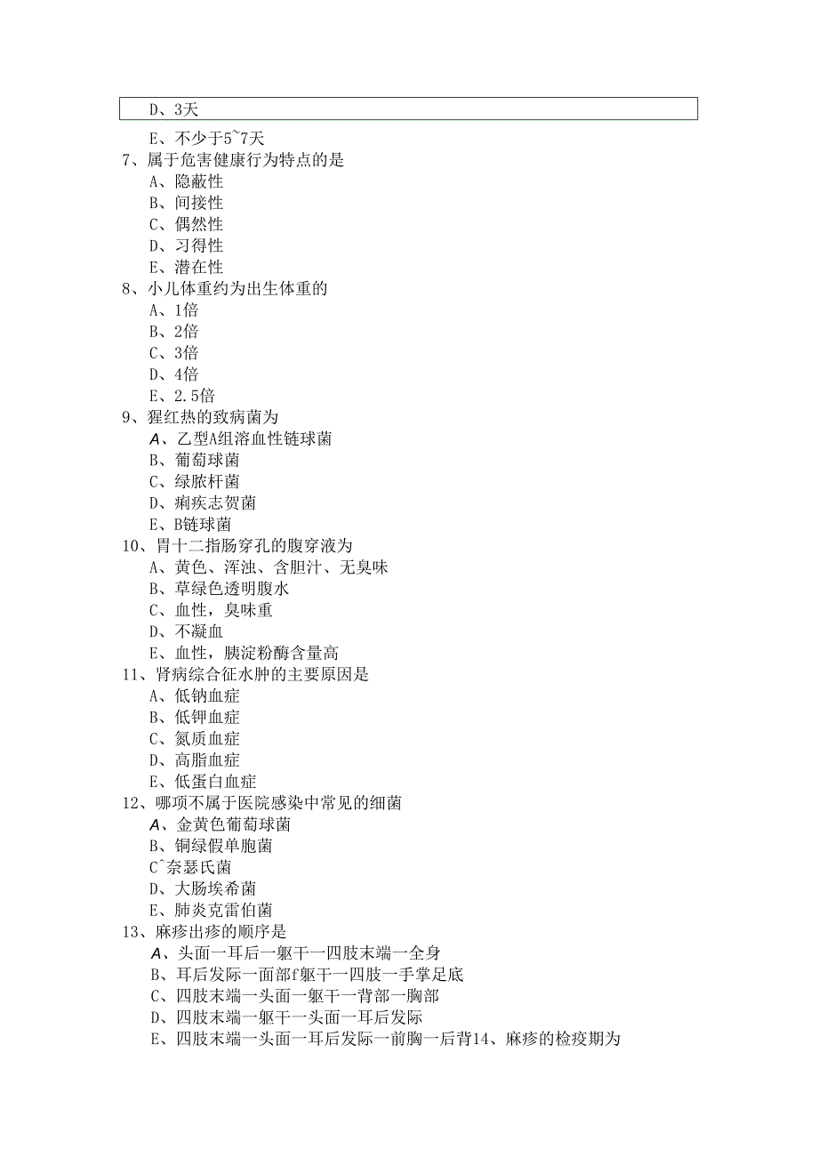 历年主管护师(儿科护理)考试试卷(共六卷)及答案.docx_第2页