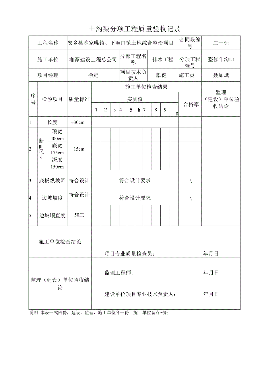 07土沟渠分项工程质量验收记录表.docx_第2页