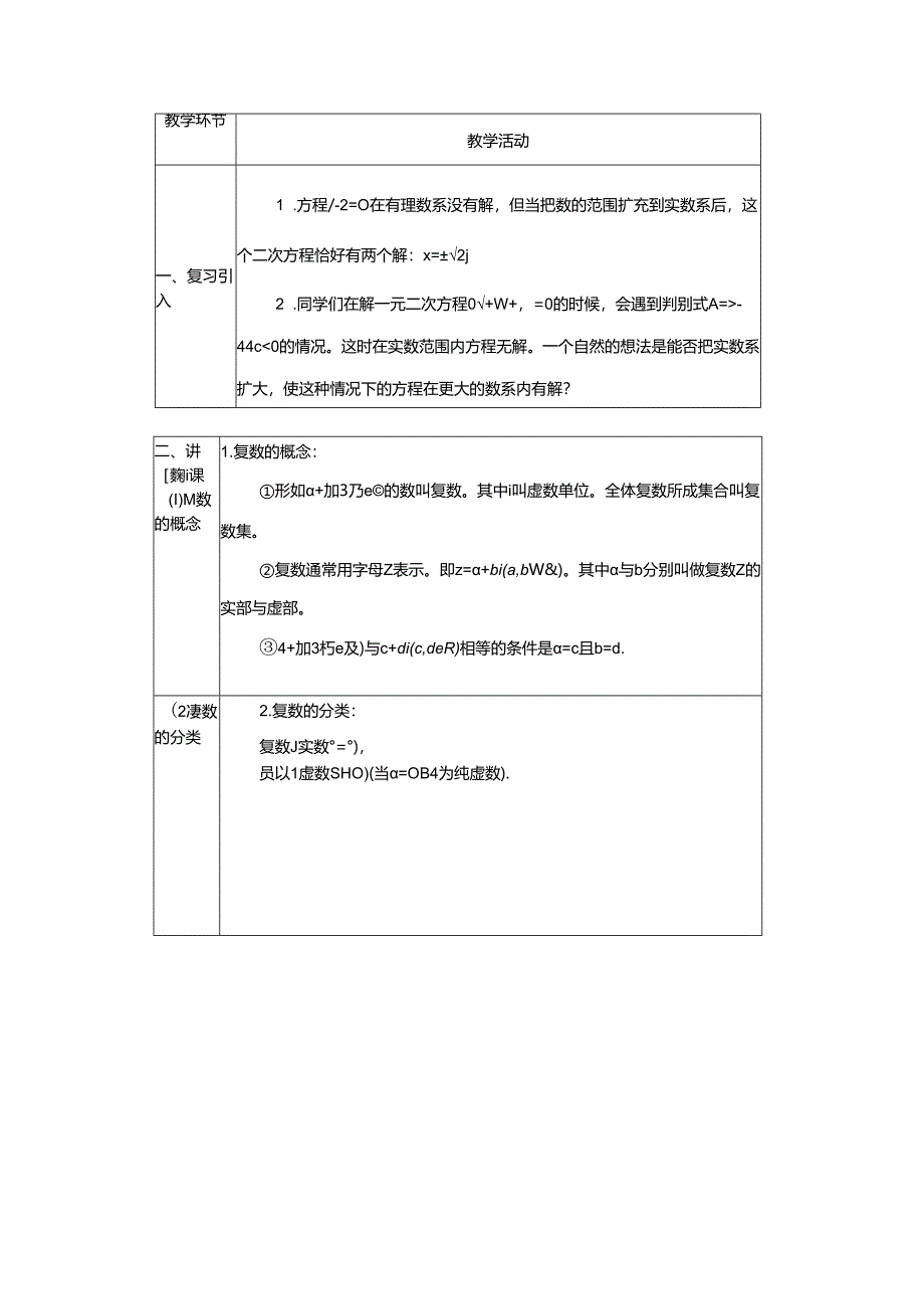 3.1数系的扩充和复数的概念-教学设计-教案.docx_第2页