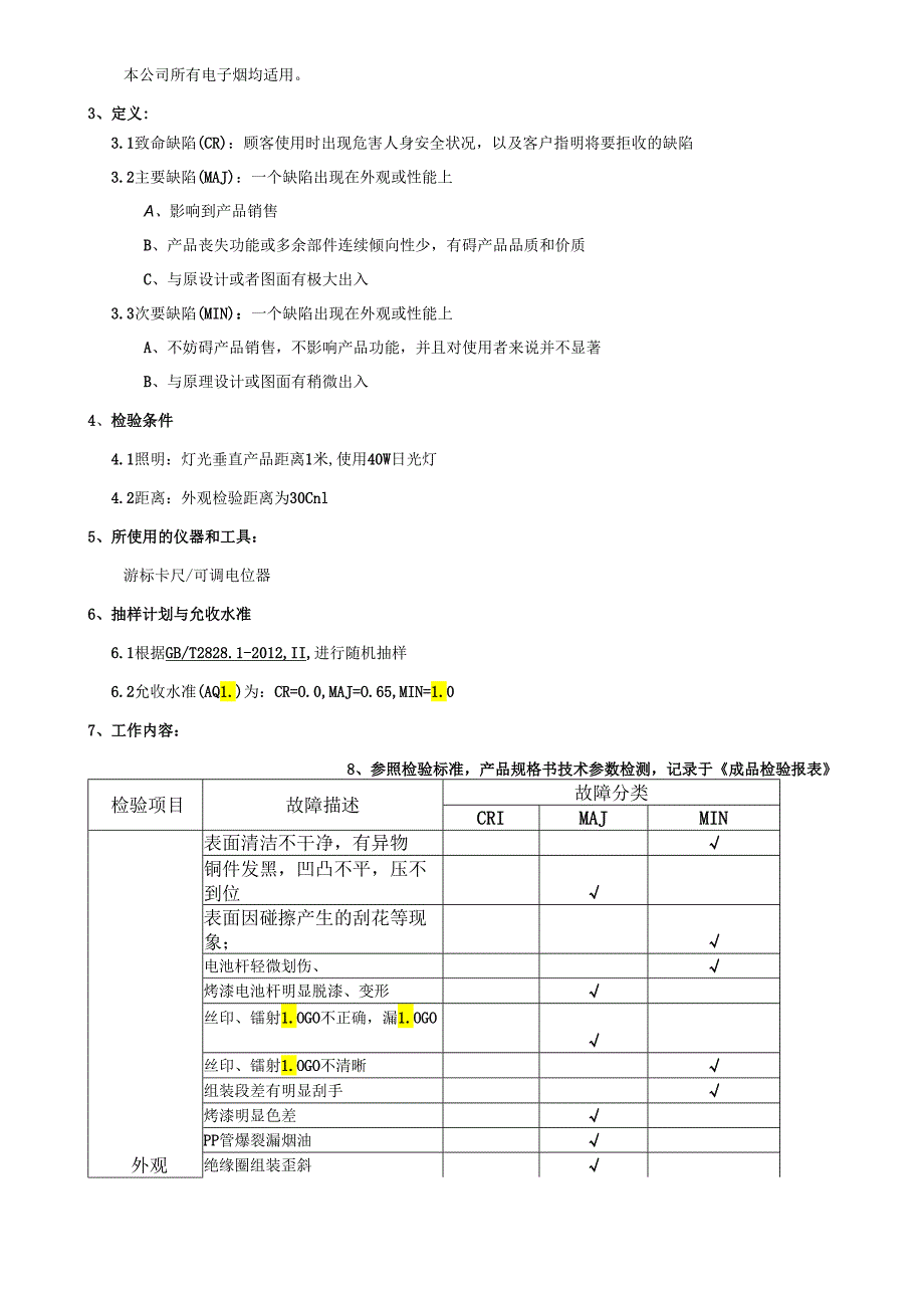 电子烟成品检验规范.docx_第3页