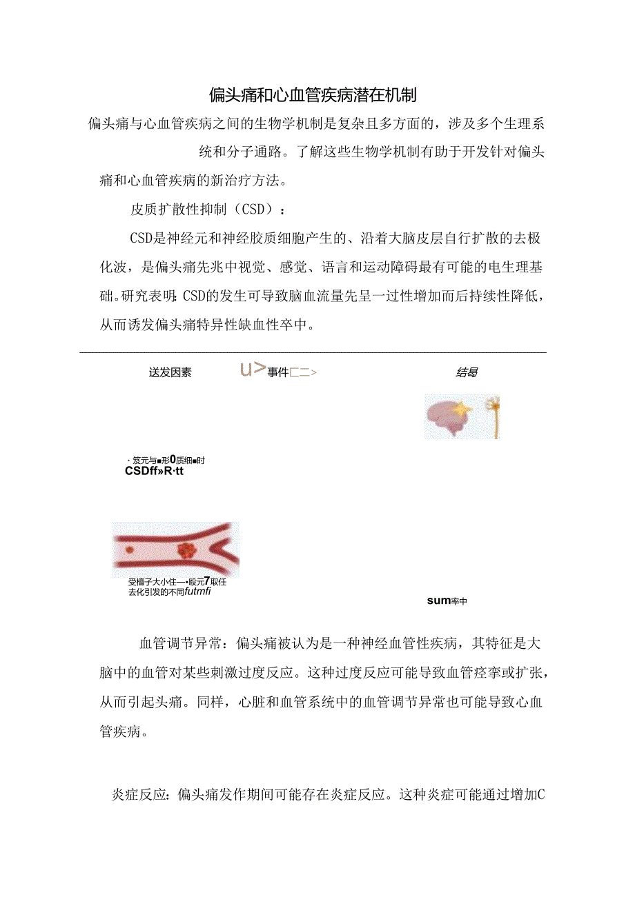 临床无先兆偏头痛诊断标准、增加心血管疾病风险及和心血管疾病潜在机制.docx_第3页