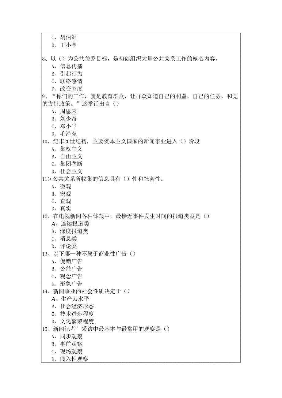 2023年新闻专业 (军队文职)试题(共五卷)及答案.docx_第2页