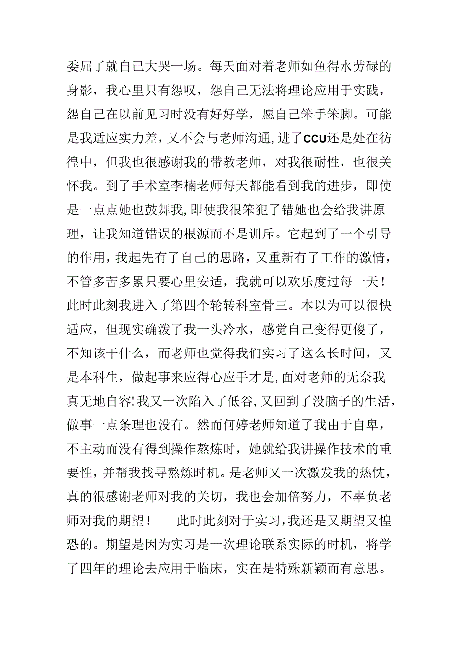 20xx护士实习报告范文500字.docx_第2页