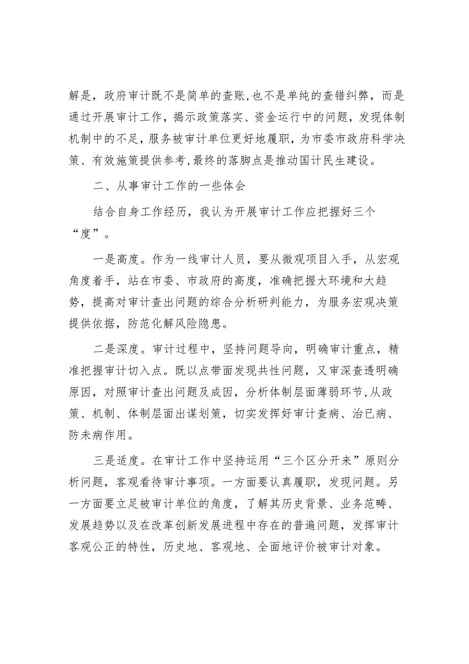 审计干部在青年干部座谈会上的发言材料.docx_第2页