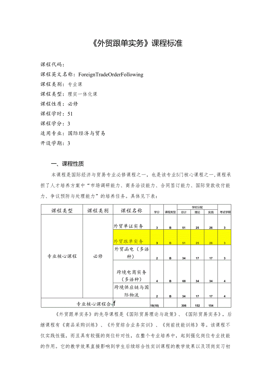 《外贸跟单实务》课程标准.docx_第2页