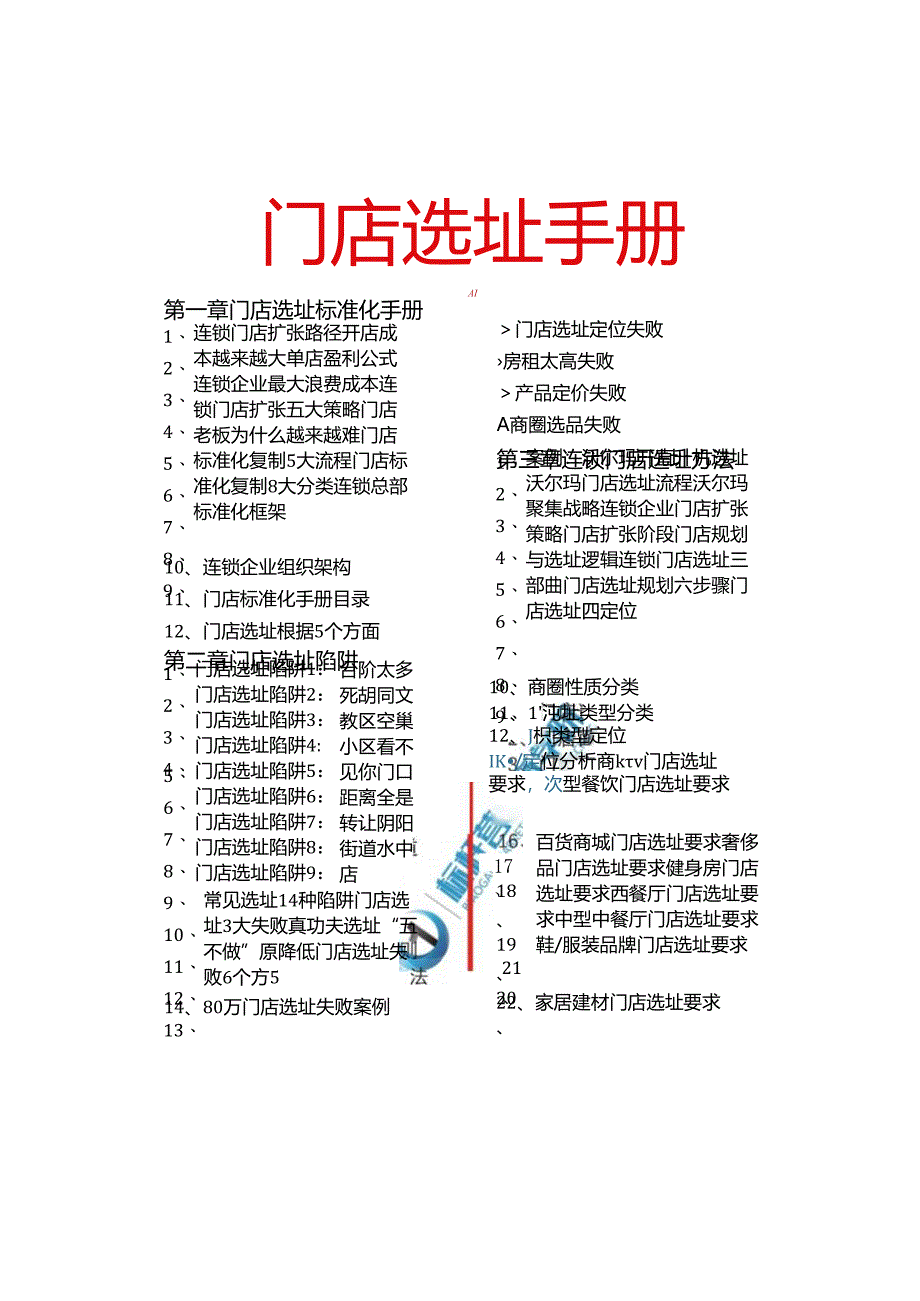 李一环门店选址标准化手册：门店选址工具与店铺选址流程方法.docx_第2页