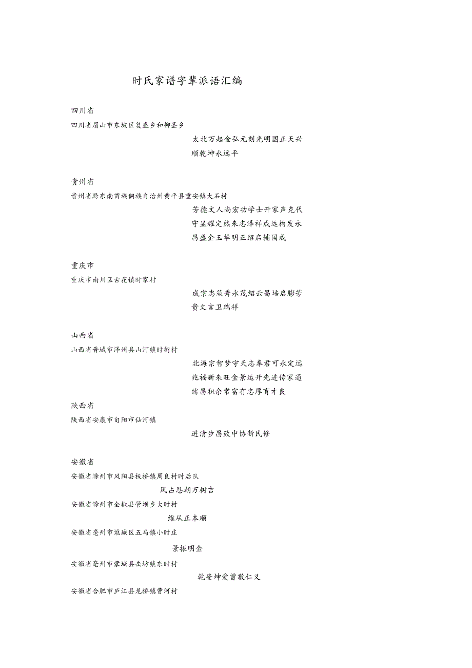时氏宗亲字辈汇编.docx_第1页
