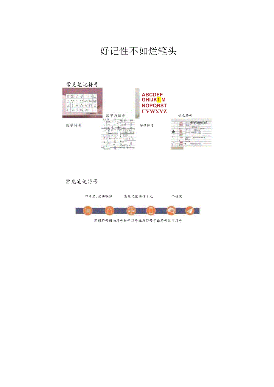 “好记性不如烂笔头”笔记符号讲义.docx_第1页