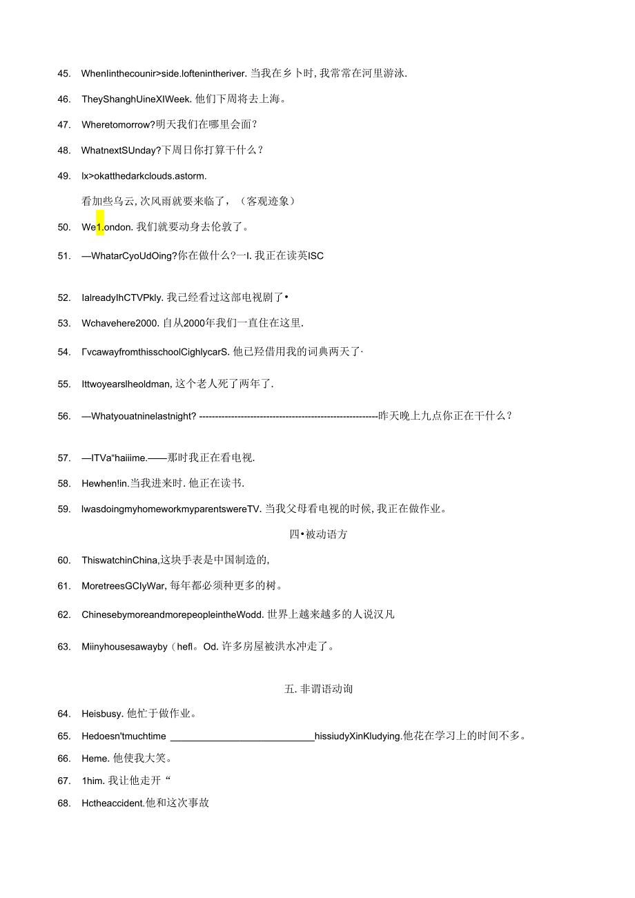 专题4.完成句子句型200题冲刺卷（测试版）.docx_第3页