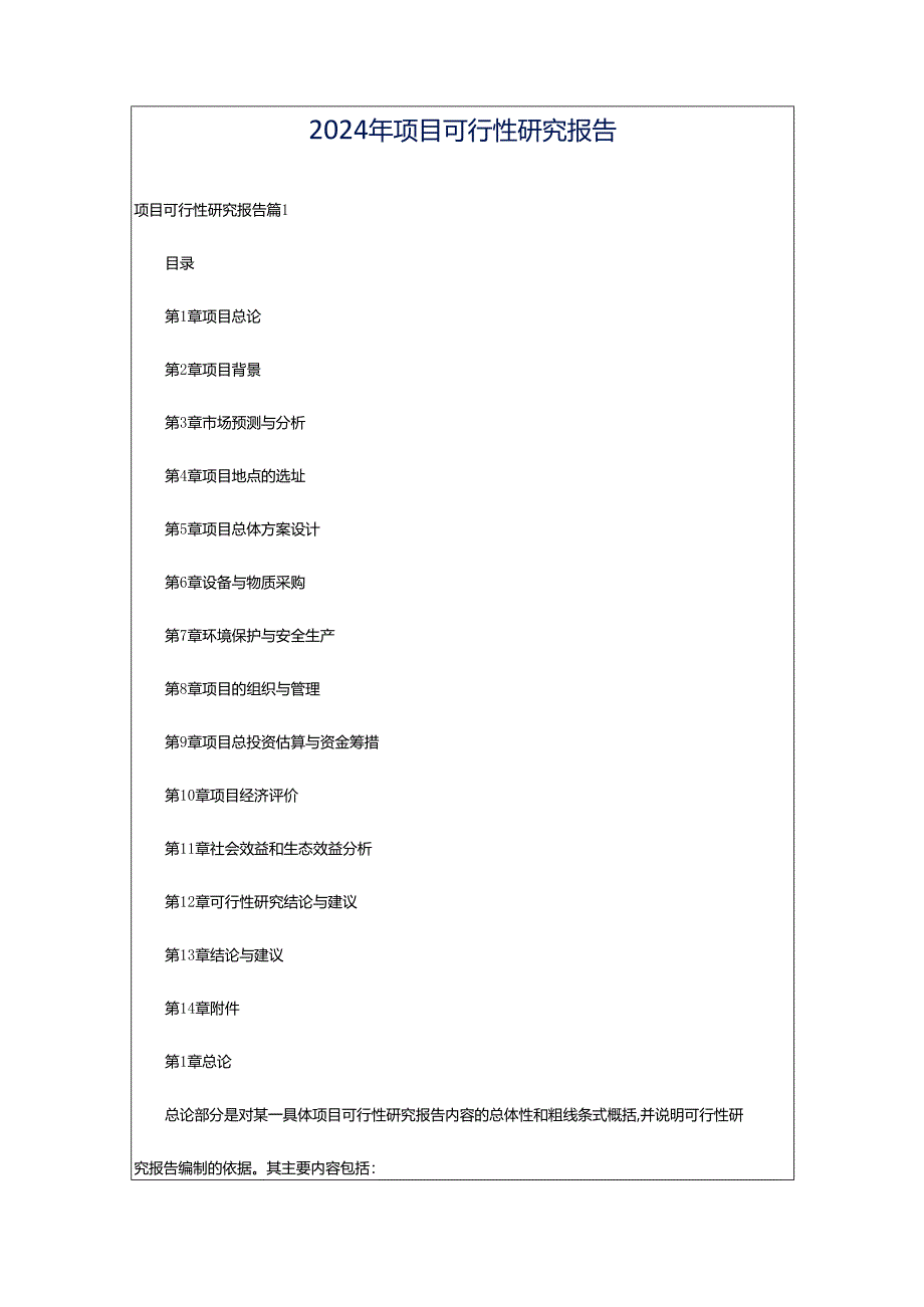 2024年项目可行性研究报告.docx_第1页