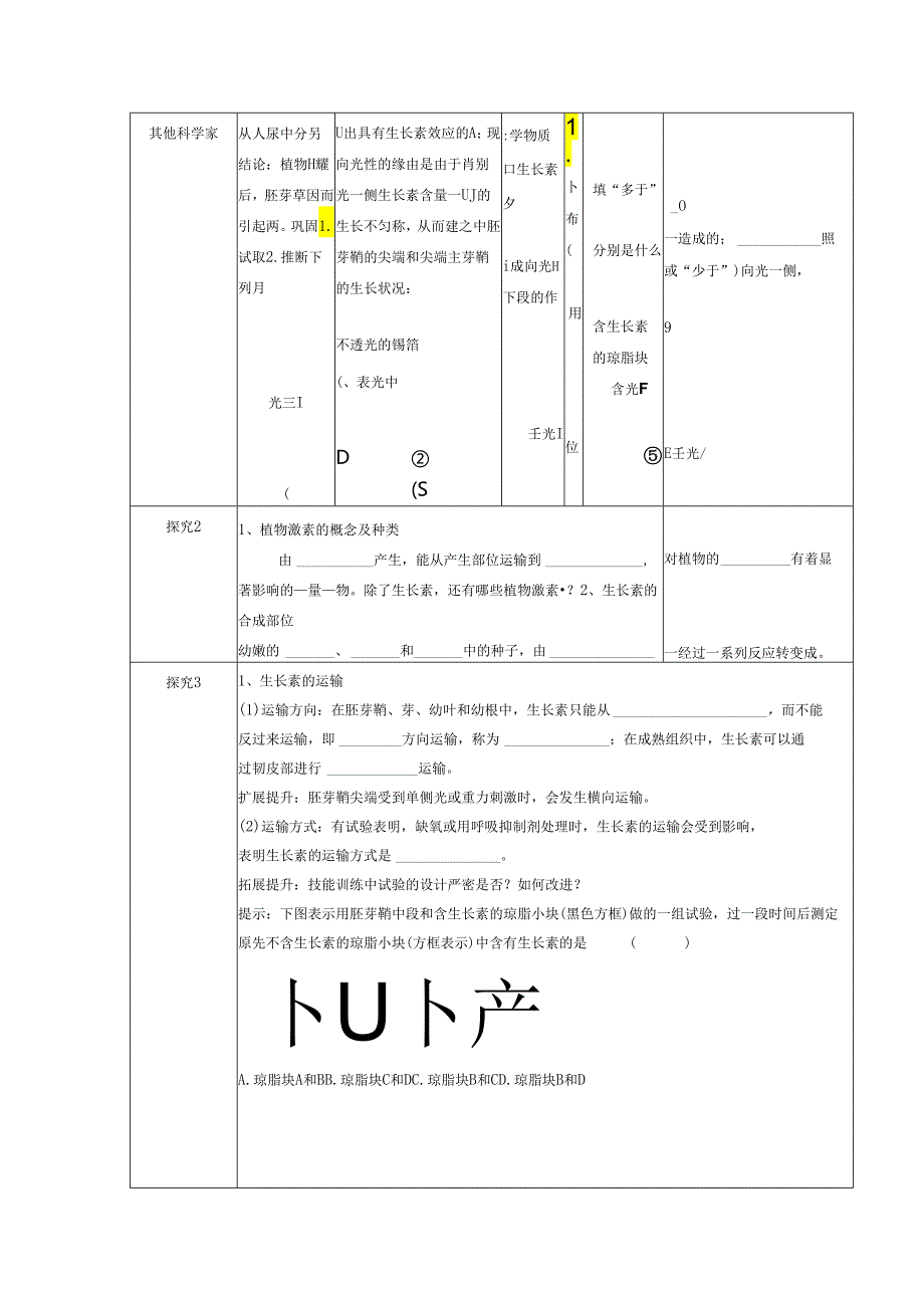 3.3.1植物生长素的发现导学案.docx_第2页