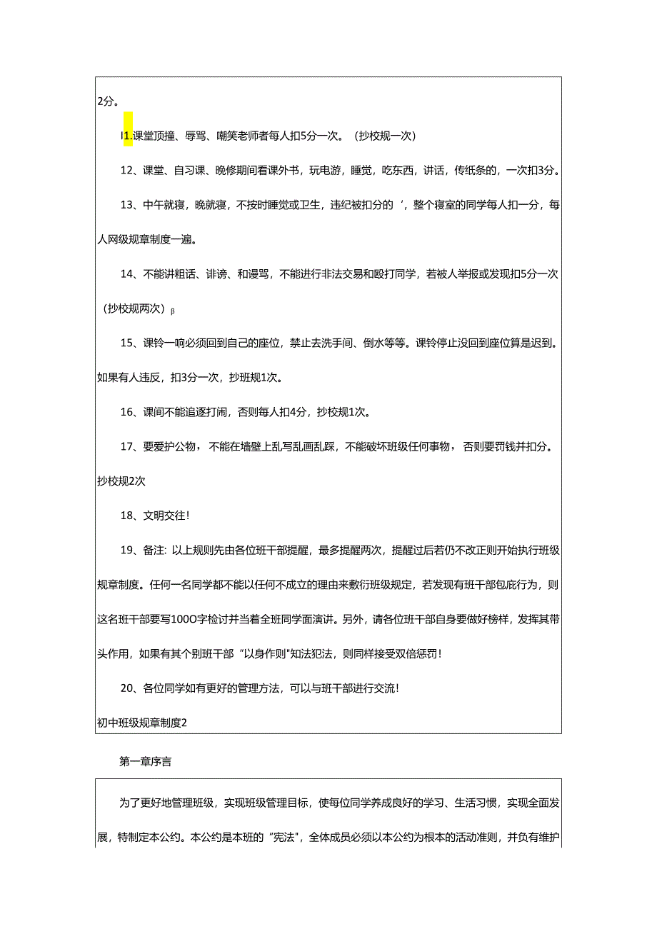 2024年初中班级规章制度.docx_第2页