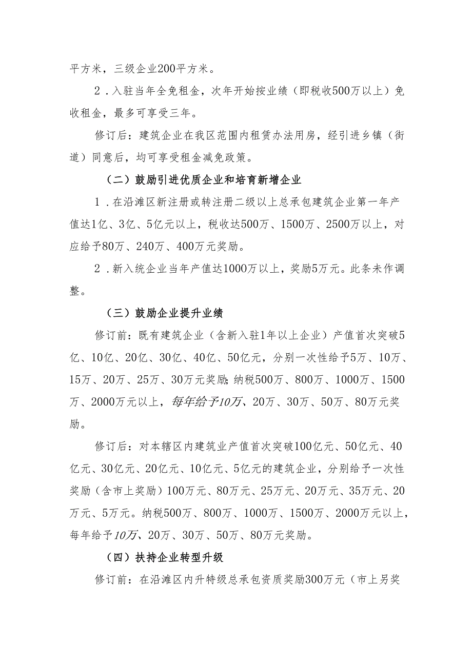 自贡市沿滩区建筑业高质量发展扶持资金管理办法（2024年修订稿）（征求意见稿）解读.docx_第2页