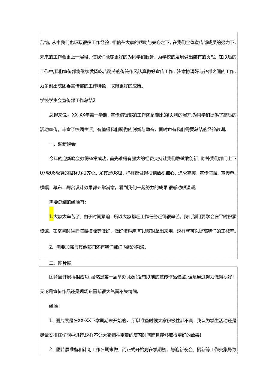 2024年学校学生会宣传部工作总结.docx_第2页