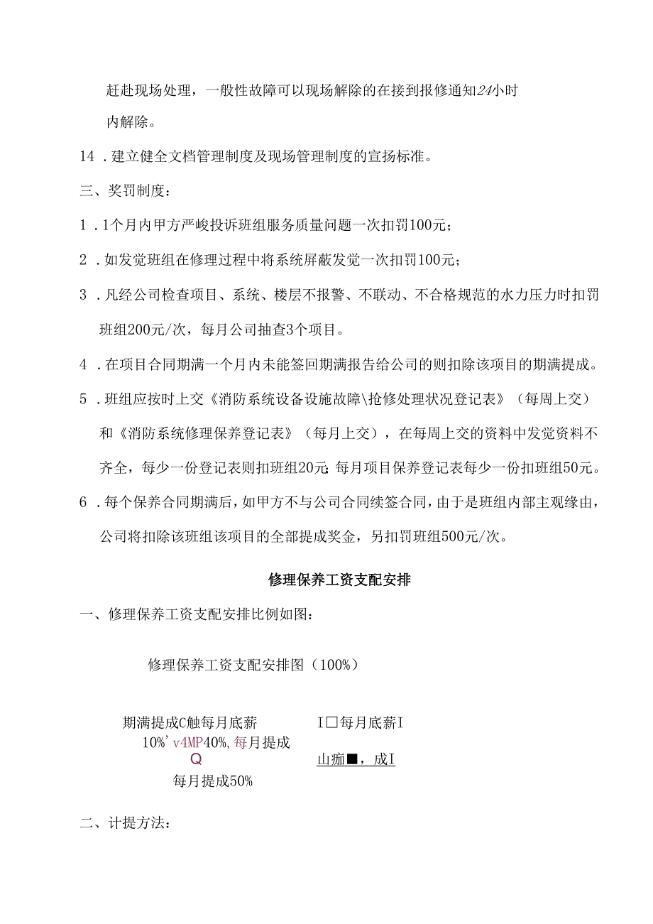 4、维修保养班组保养资金分配及人员工资分配的管理制度.docx_第3页