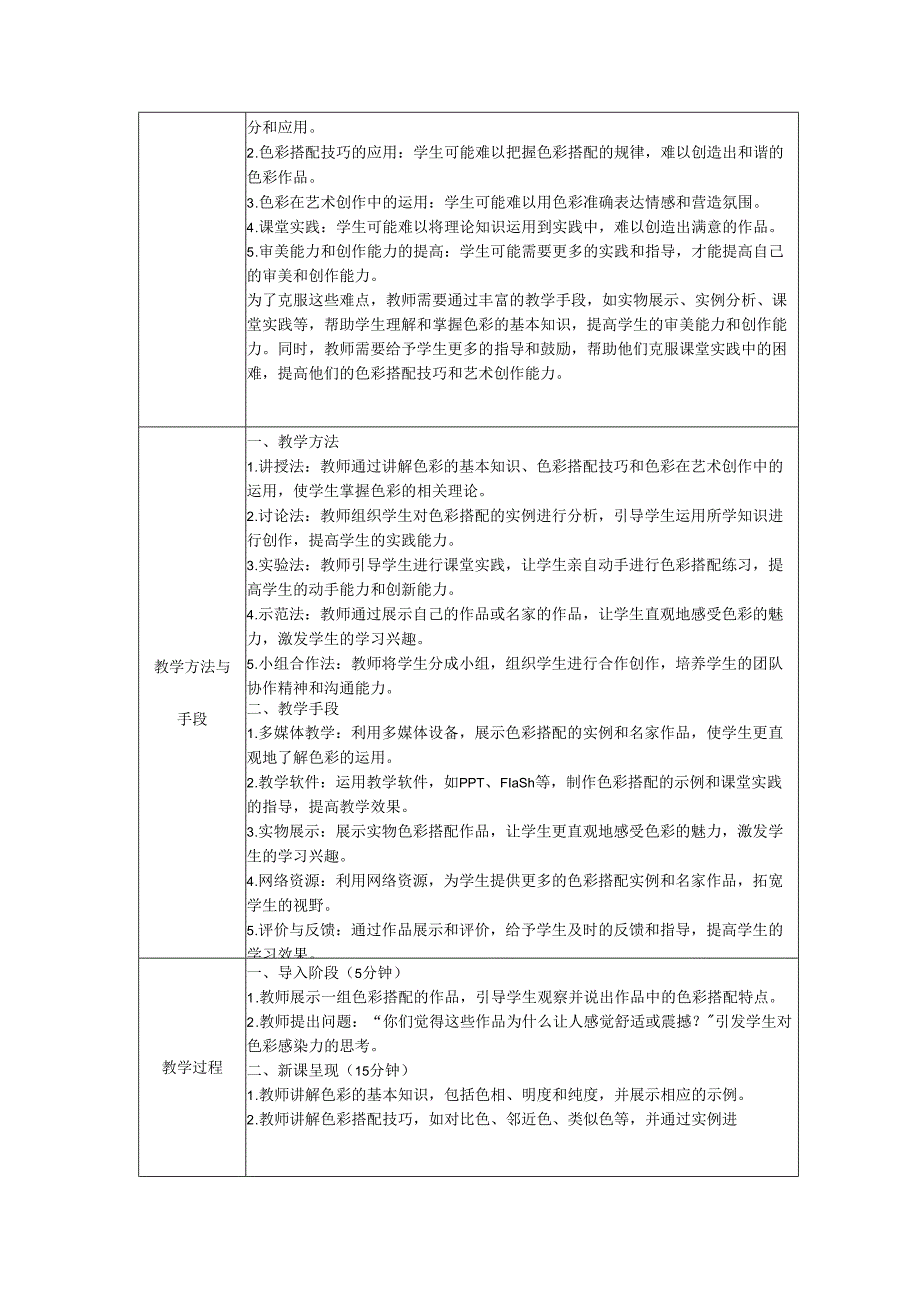 第一单元 第2课 色彩的感染力 教学设计 2023—2024学年人教版初中美术八年级上册.docx_第2页