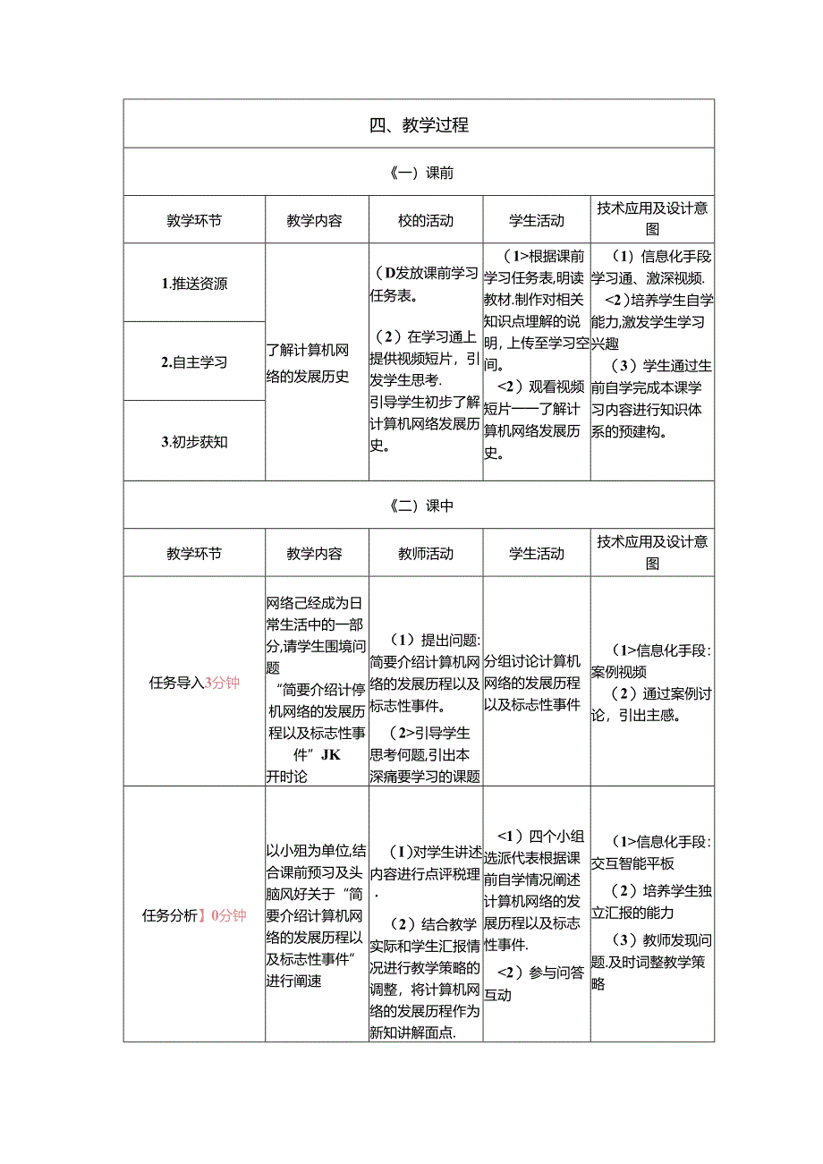 计算机网络技术基础教程 教案-教学设计 单元1.2 计算机网络的产生、发展、功能和应用以及资源子网与通信子网.docx_第3页