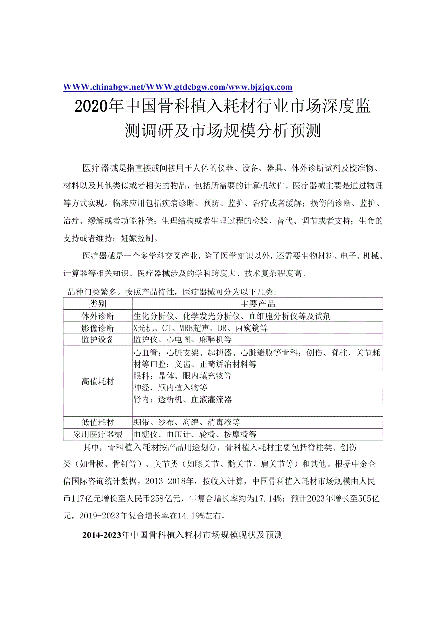 创伤类植入耗材“十四五”市场前景-全球及中国创伤类植入耗材市场深度调研及投资可行性预测咨询报告.docx_第2页