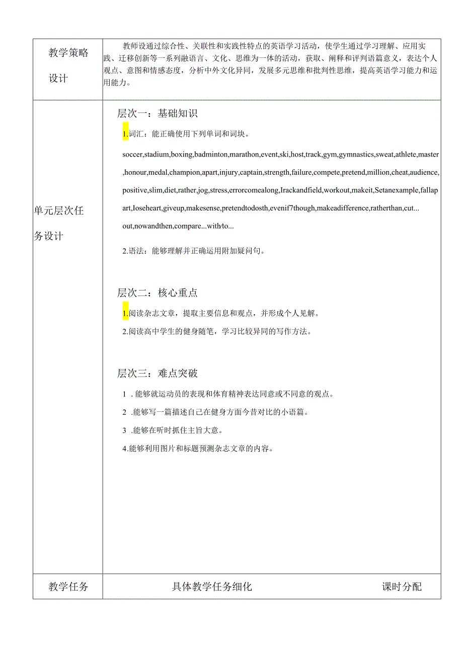 Unit 3 Sports and fitness大单元教学设计.docx_第2页