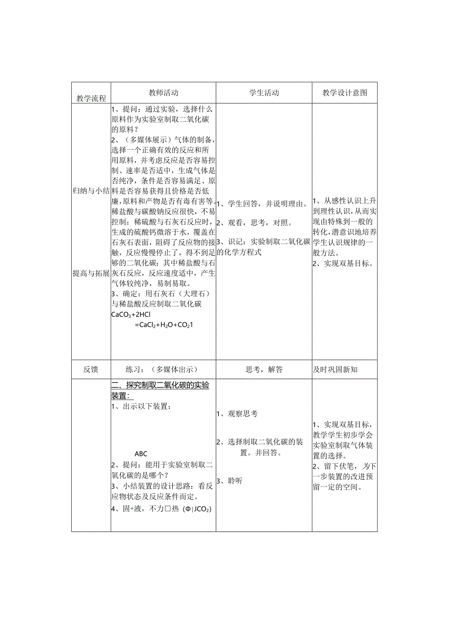 二氧化碳制取的研究教学设计.docx_第3页