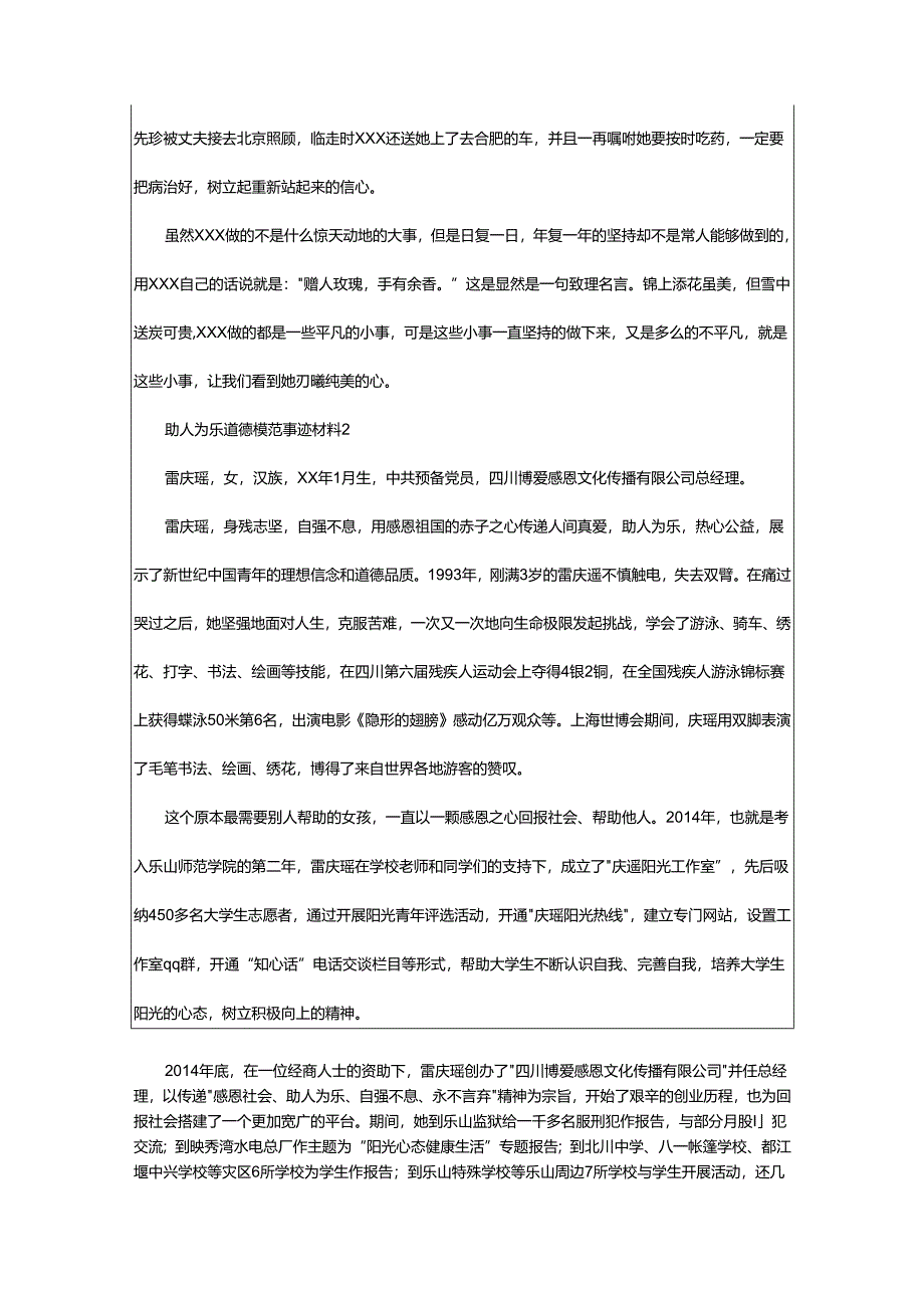 2024年助人为乐道德模范事迹材料.docx_第2页