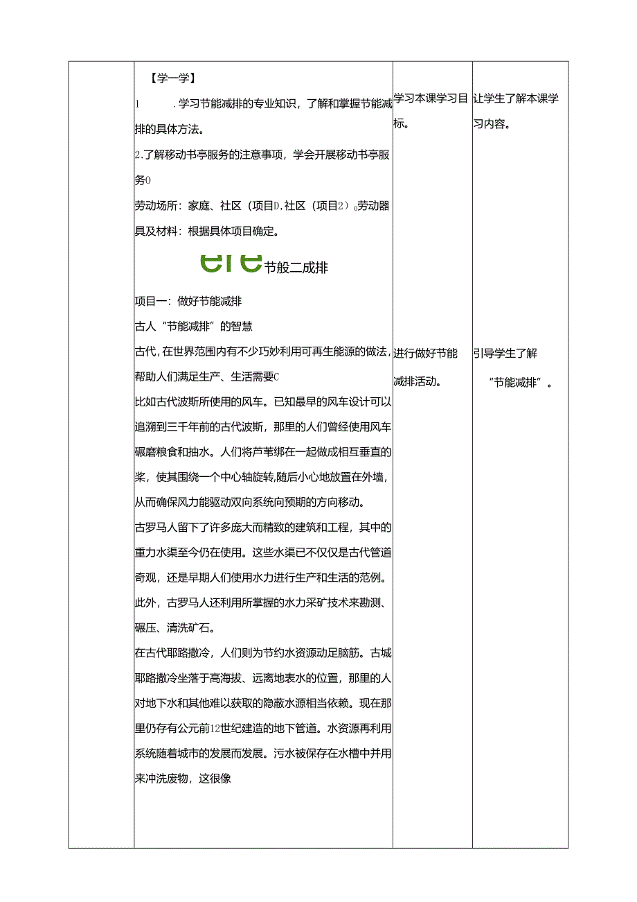 湘人版劳动实践八年级下册任务六项目1《做好节能减排》 教案.docx_第2页