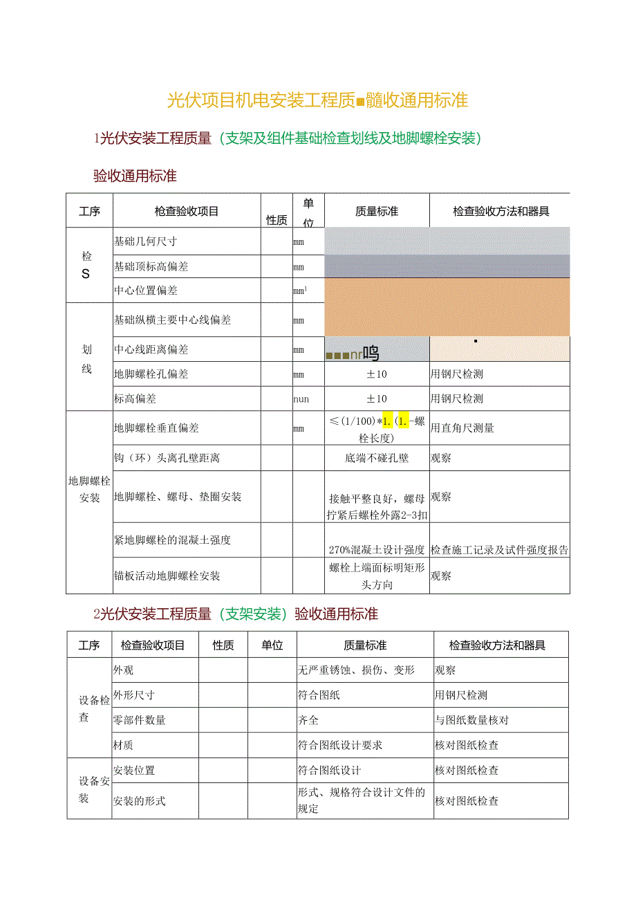 光伏项目机电安装工程质量验收通用标准.docx_第1页