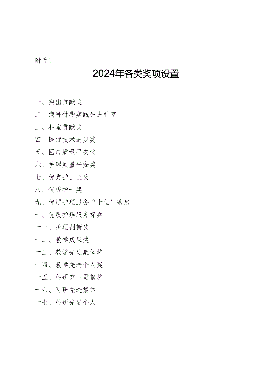 医院关于开展医院2024年度各项奖励评选工作的通知.docx_第2页