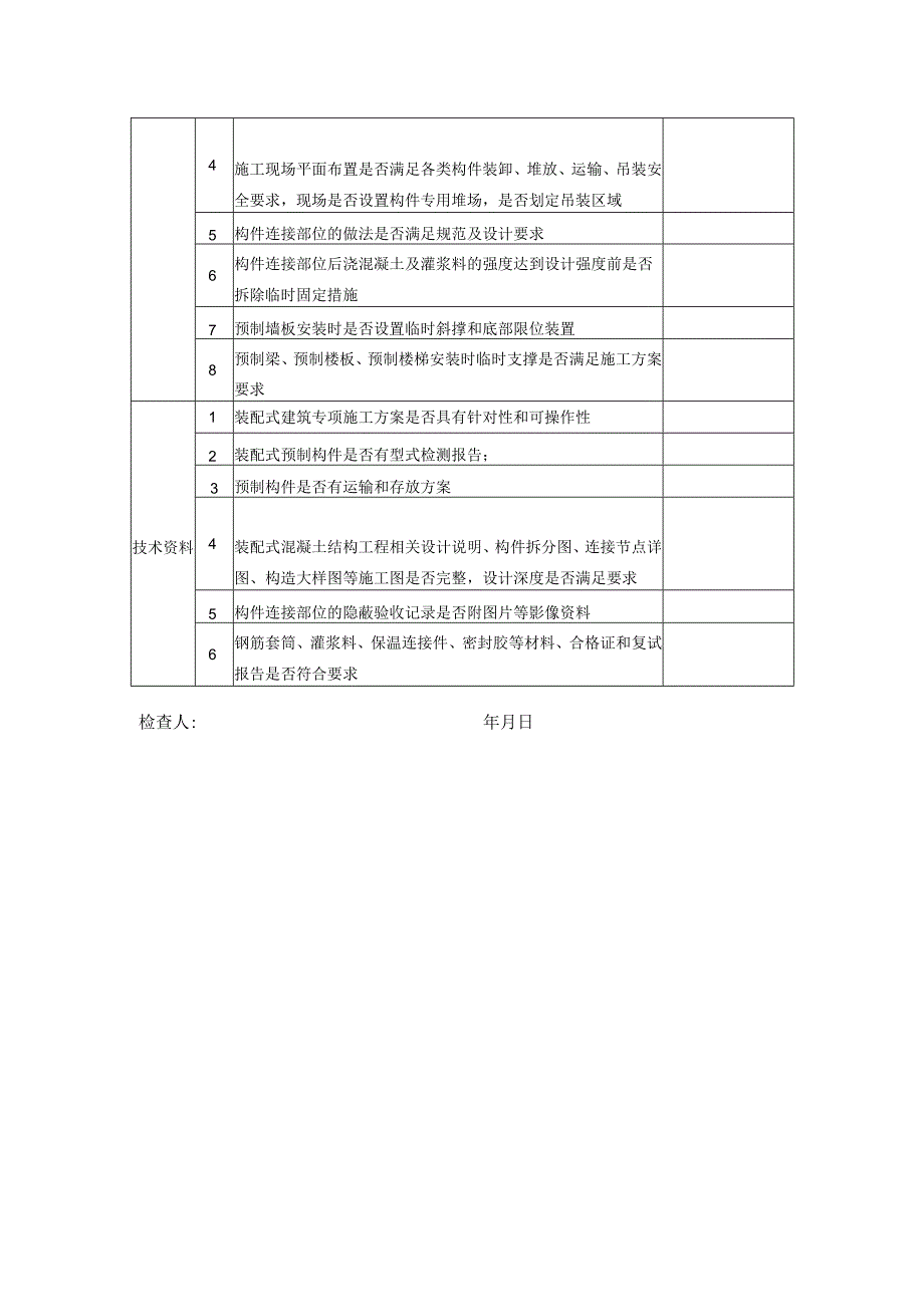 装配式建筑检查表模板.docx_第2页