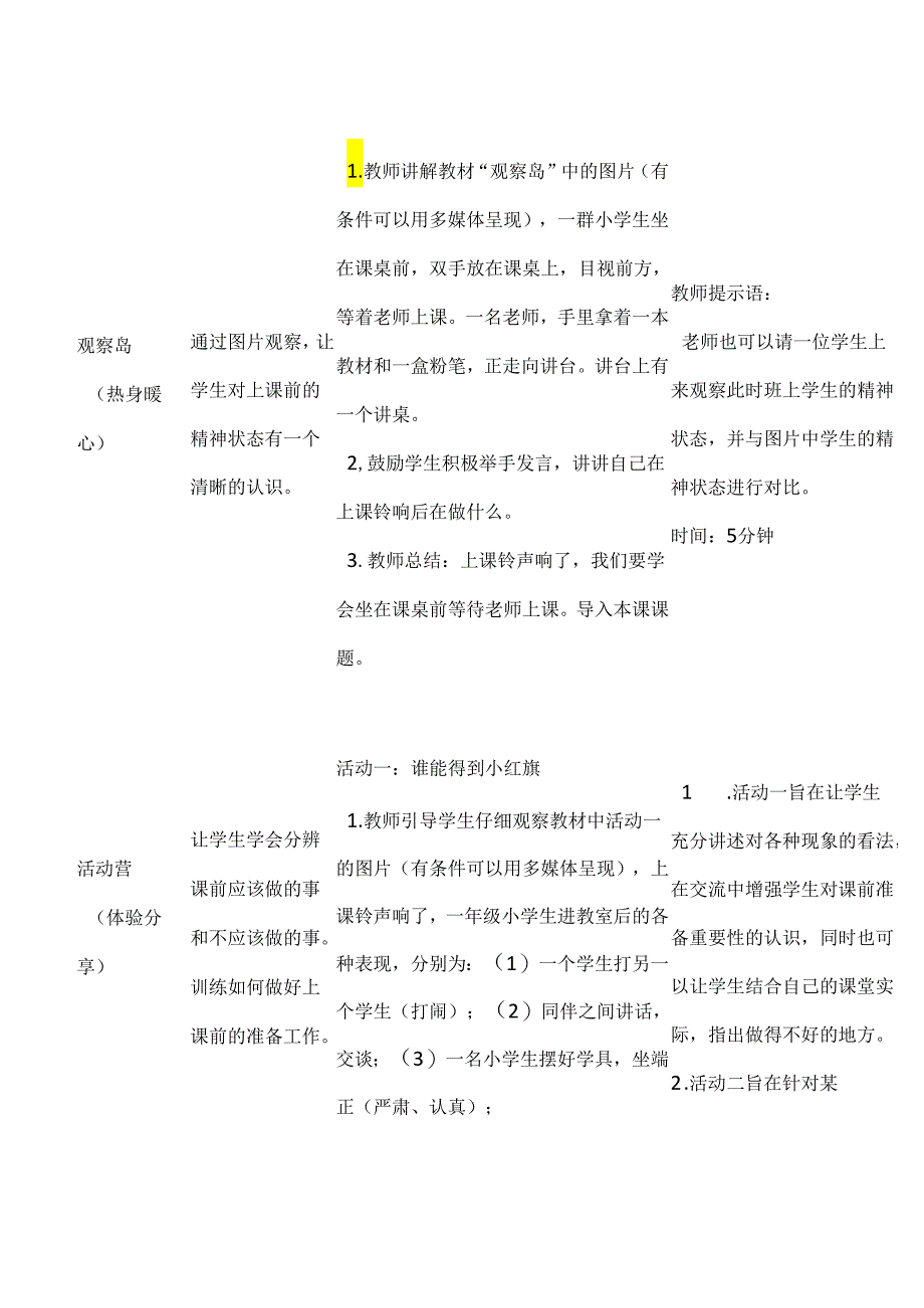 一年级心理健康教案上课之前.docx_第2页