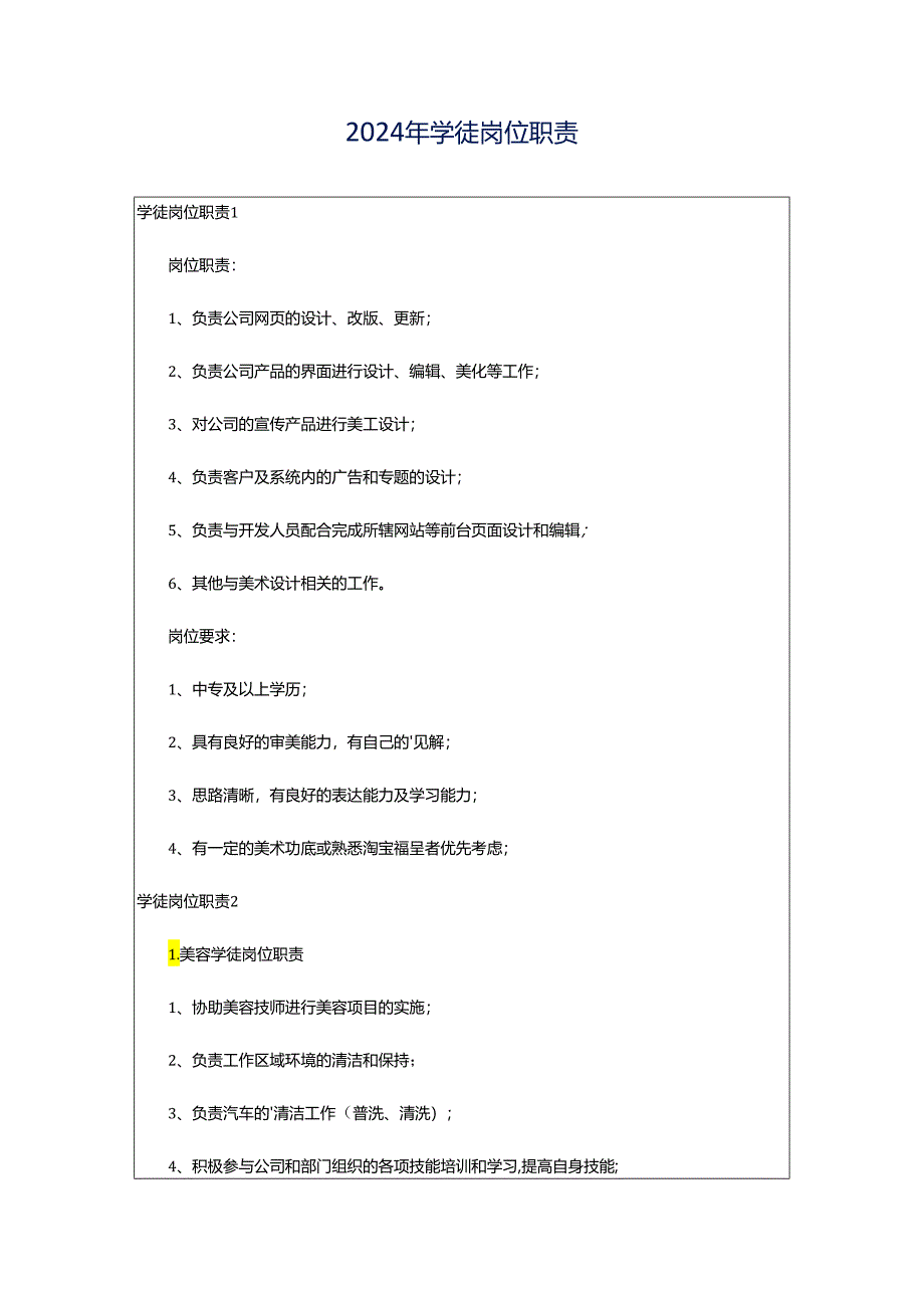 2024年学徒岗位职责.docx_第1页