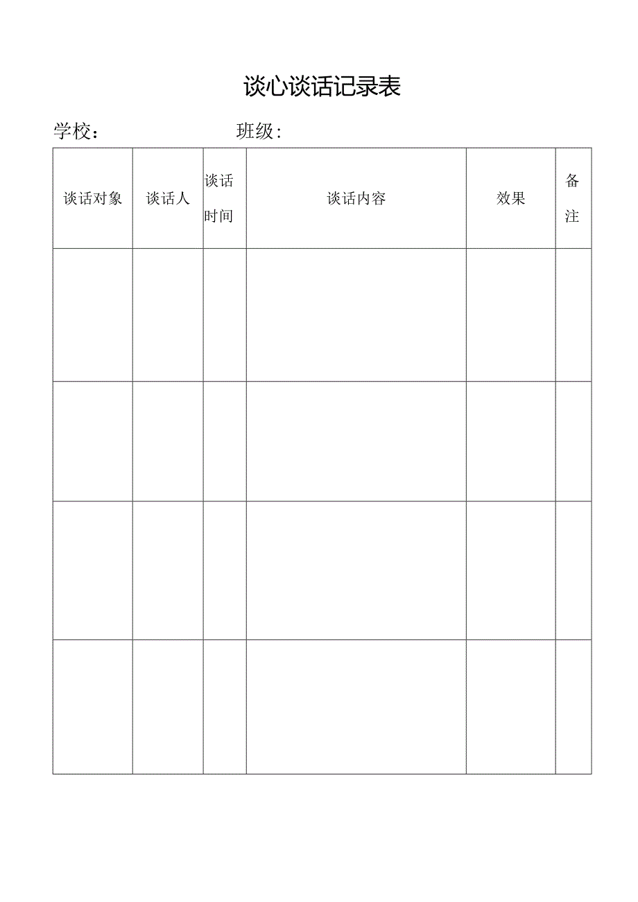 谈心谈话记录表.docx_第1页